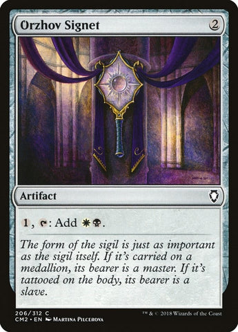 Image for Orzhov Signet (206) [Commander Anthology Volume II]