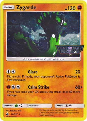 Image for Zygarde - 72/131 (Cosmos Holo) (072/131) - Pokemon