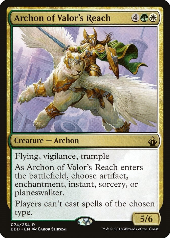 Image for Archon of Valor's Reach (74) [Battlebond]