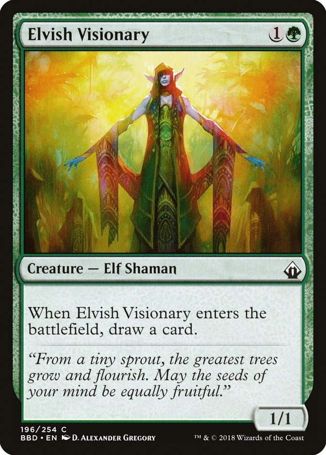 Image for Elvish Visionary (196) [Battlebond]