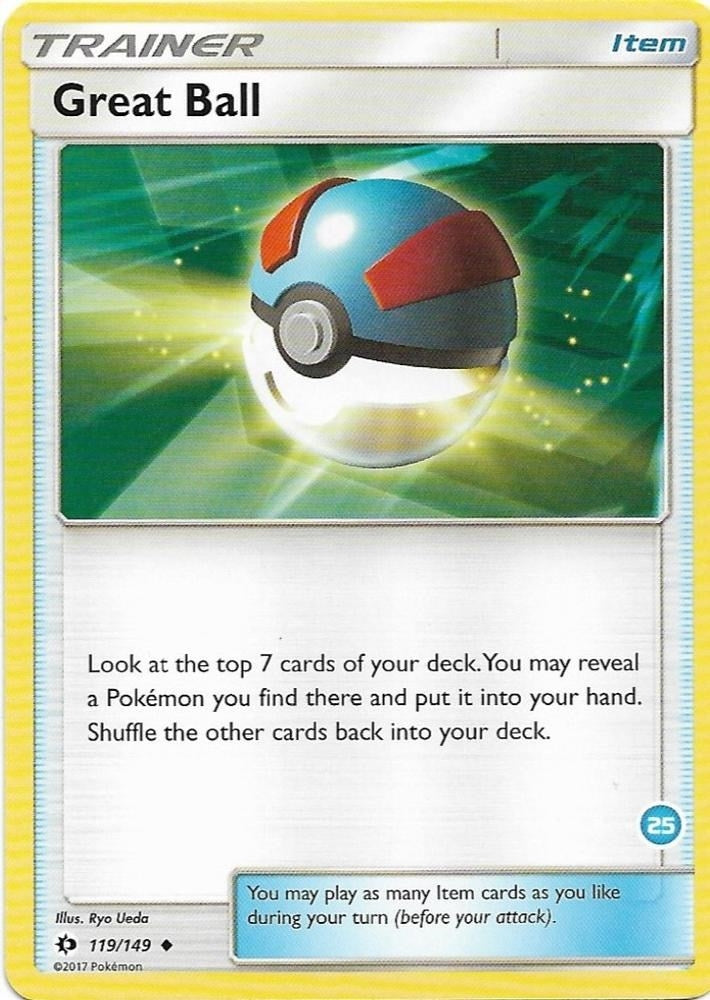Image for Great Ball (25) (Alolan Ninetales Half-Deck) (119/149) - Pokemon