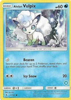 Image for Alolan Vulpix (14) (21/145) - Pokemon