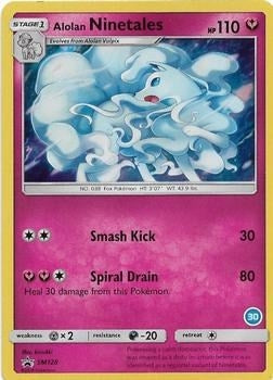 Image for Alolan Ninetales (30) (SM128) - Pokemon