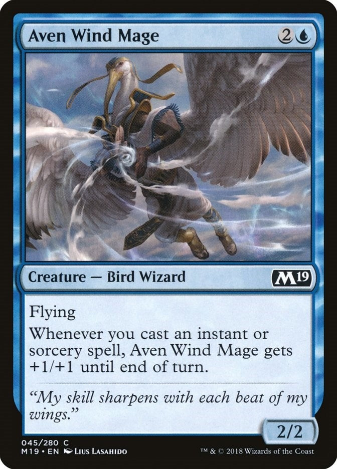 Image for Aven Wind Mage (45) [Core Set 2019]