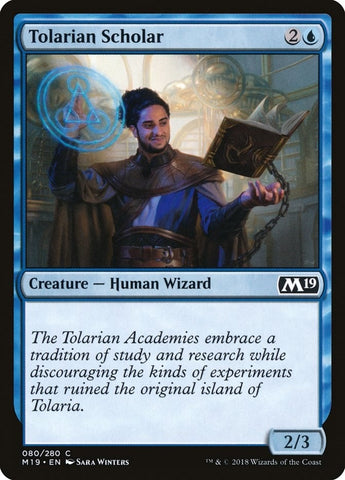 Image for Tolarian Scholar (80) [Core Set 2019]