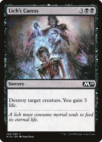Image for Lich's Caress (105) [Core Set 2019]