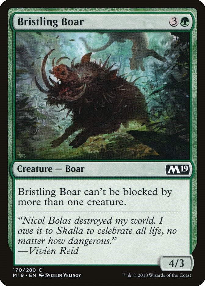 Image for Bristling Boar (170) [Core Set 2019]