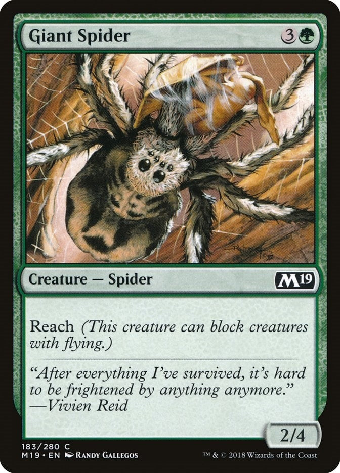 Image for Giant Spider (183) [Core Set 2019]
