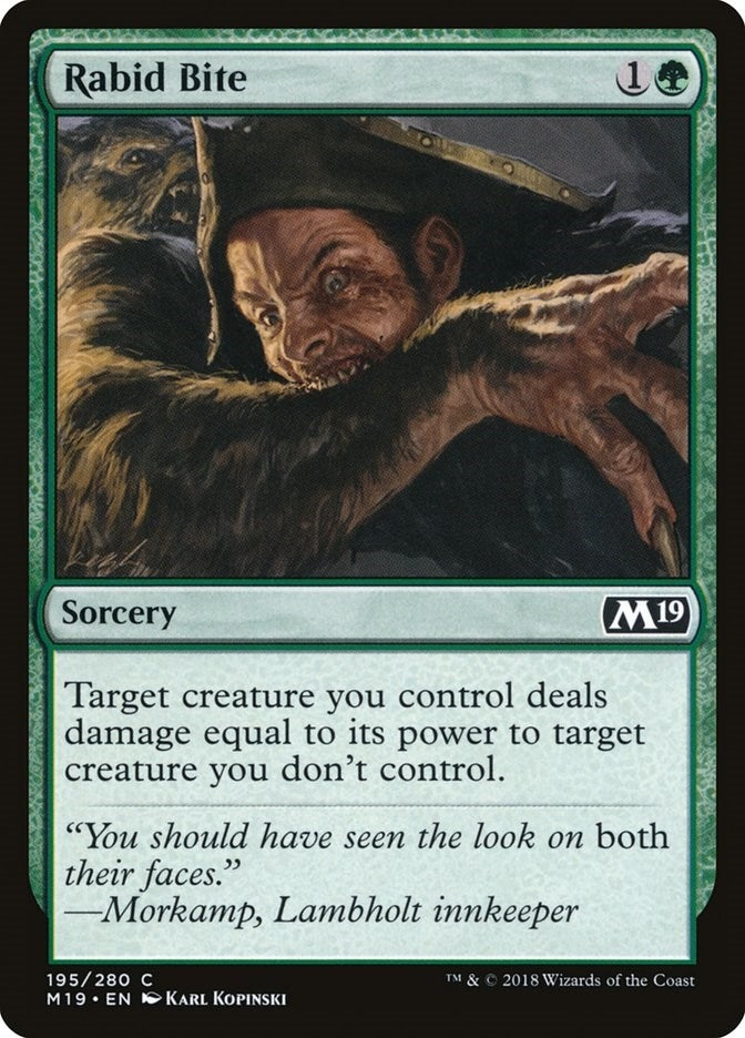 Image for Rabid Bite (195) [Core Set 2019]