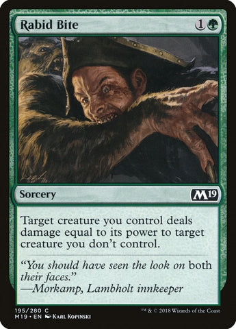 Image for Rabid Bite (195) [Core Set 2019]