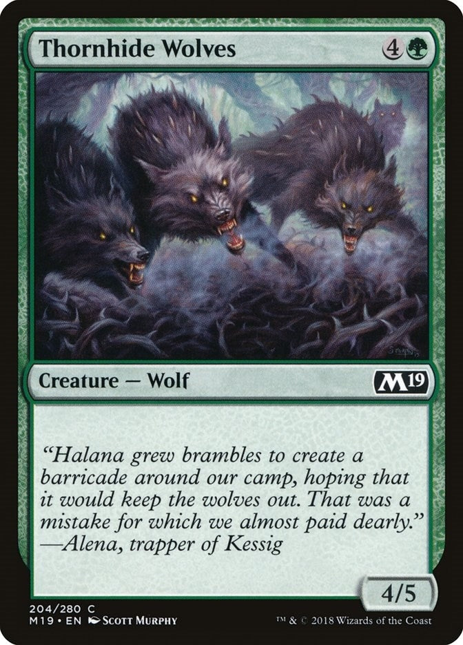 Image for Thornhide Wolves (204) [Core Set 2019]