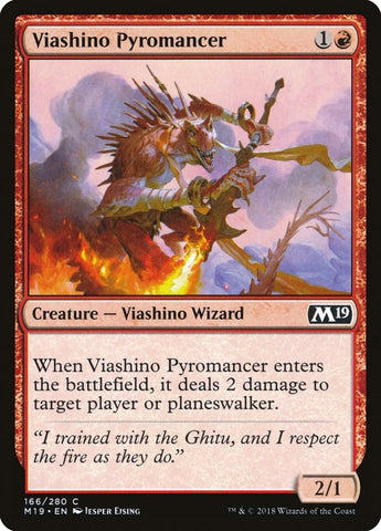 Image for Viashino Pyromancer (166) [Core Set 2019]