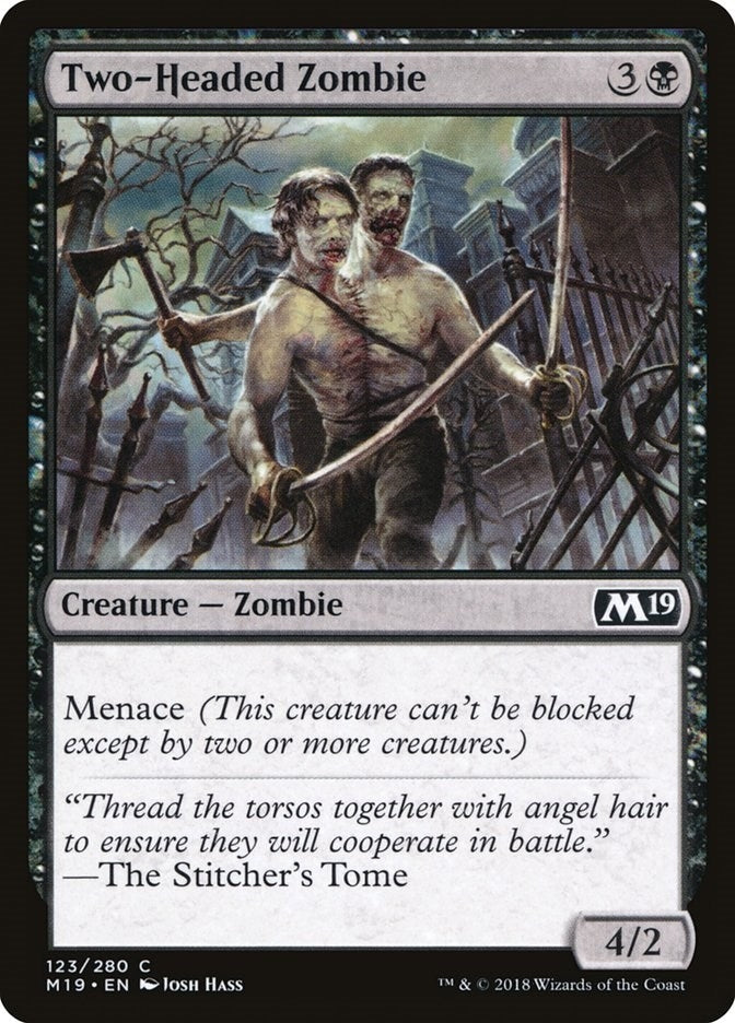 Image for Two-Headed Zombie (123) [Core Set 2019]