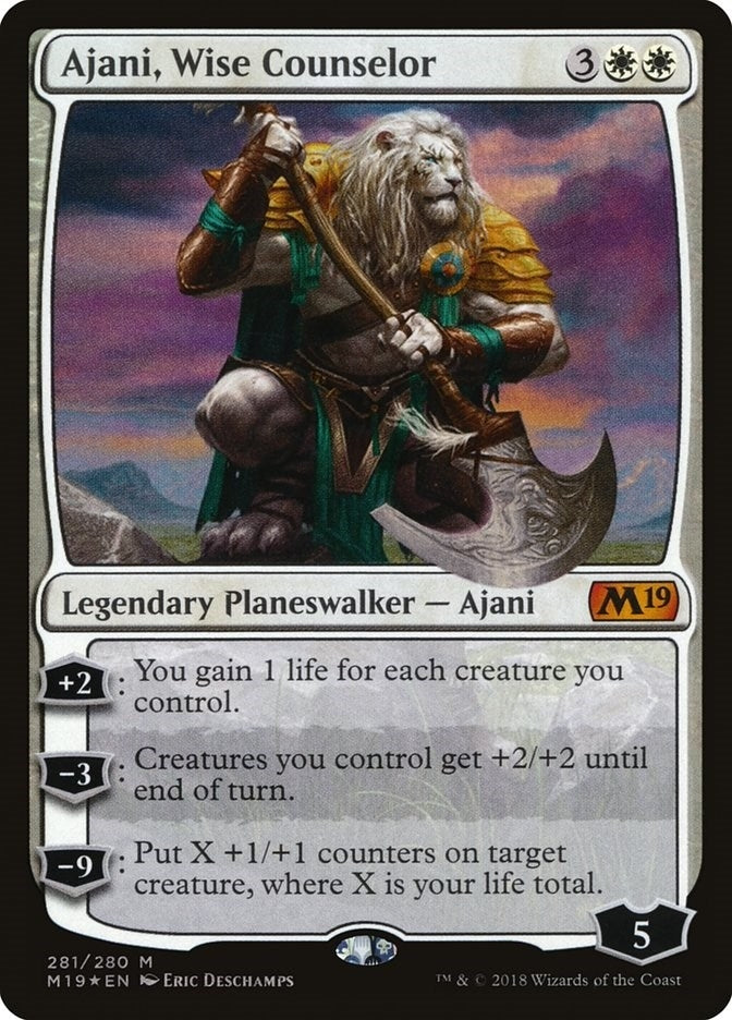 Image for Ajani, Wise Counselor (281) [Core Set 2019]