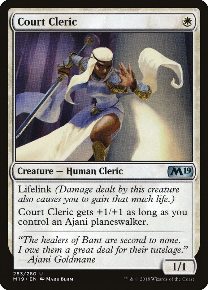 Image for Court Cleric (283) [Core Set 2019]