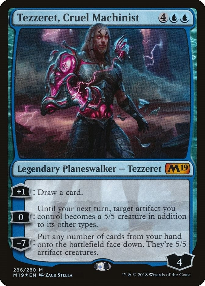 Image for Tezzeret, Cruel Machinist (286) [Core Set 2019]