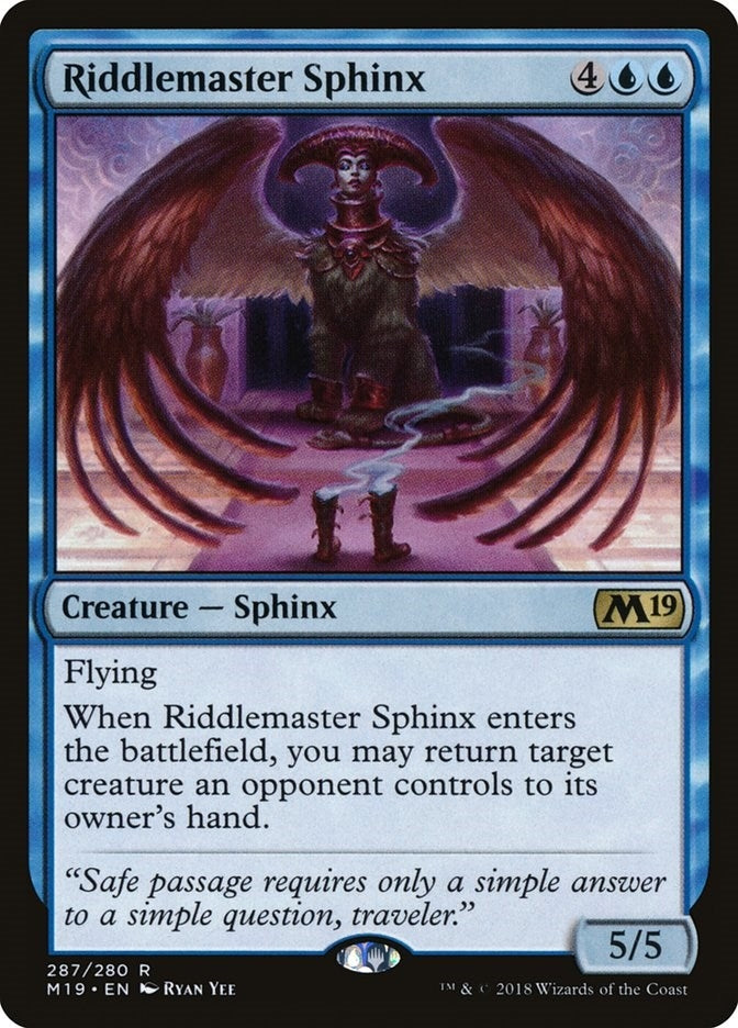 Image for Riddlemaster Sphinx (287) [Core Set 2019]