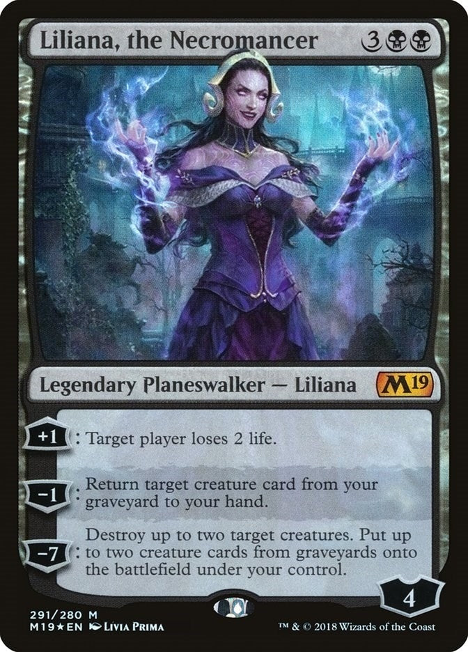 Image for Liliana, the Necromancer (291) [Core Set 2019]