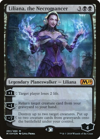 Image for Liliana, the Necromancer (291) [Core Set 2019]