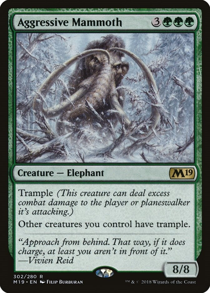 Image for Aggressive Mammoth (302) [Core Set 2019]