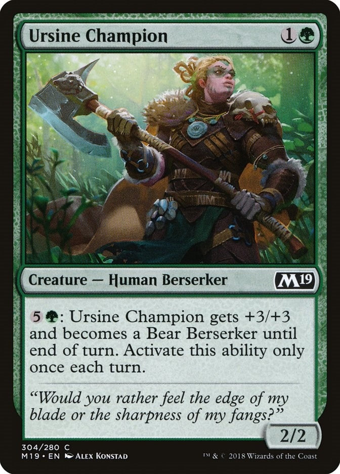 Image for Ursine Champion (304) [Core Set 2019]