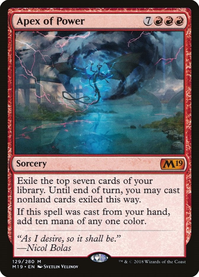 Image for Apex of Power (129) [Core Set 2019]