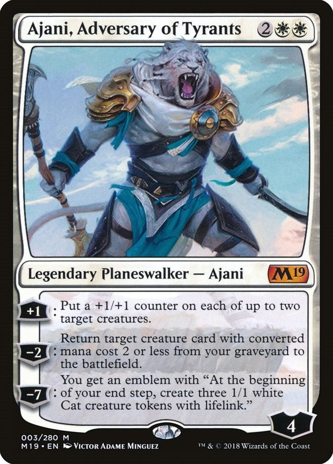 Image for Ajani, Adversary of Tyrants (3) [Core Set 2019]
