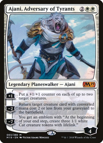 Image for Ajani, Adversary of Tyrants (3) [Core Set 2019]