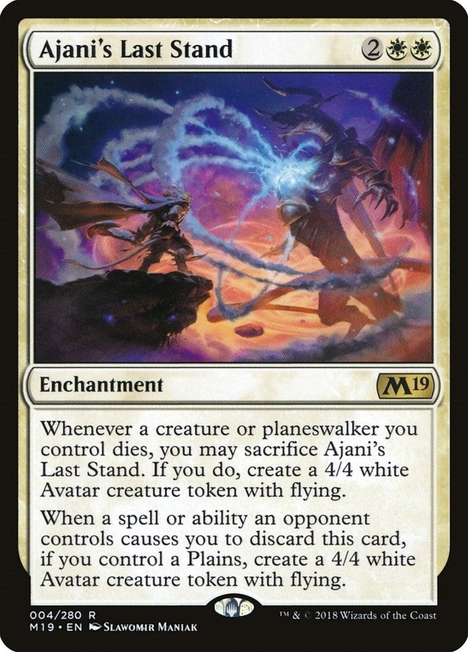 Image for Ajani's Last Stand (4) [Core Set 2019]