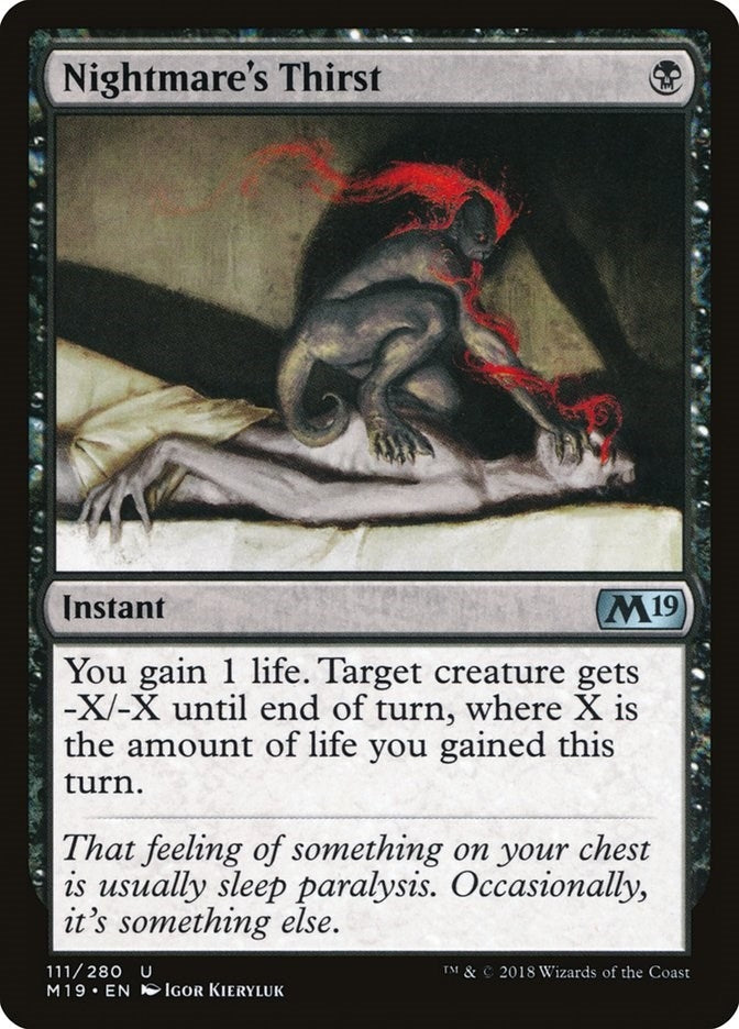 Image for Nightmare's Thirst (111) [Core Set 2019]