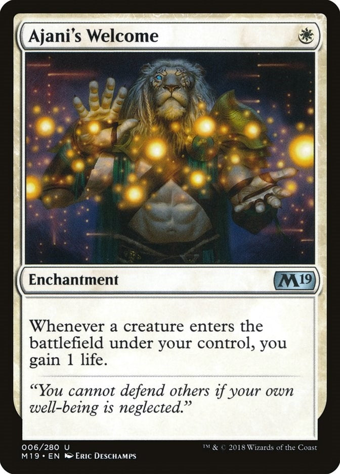 Image for Ajani's Welcome (6) [Core Set 2019]