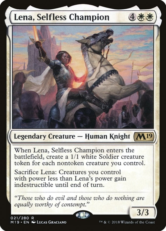 Image for Lena, Selfless Champion (21) [Core Set 2019]