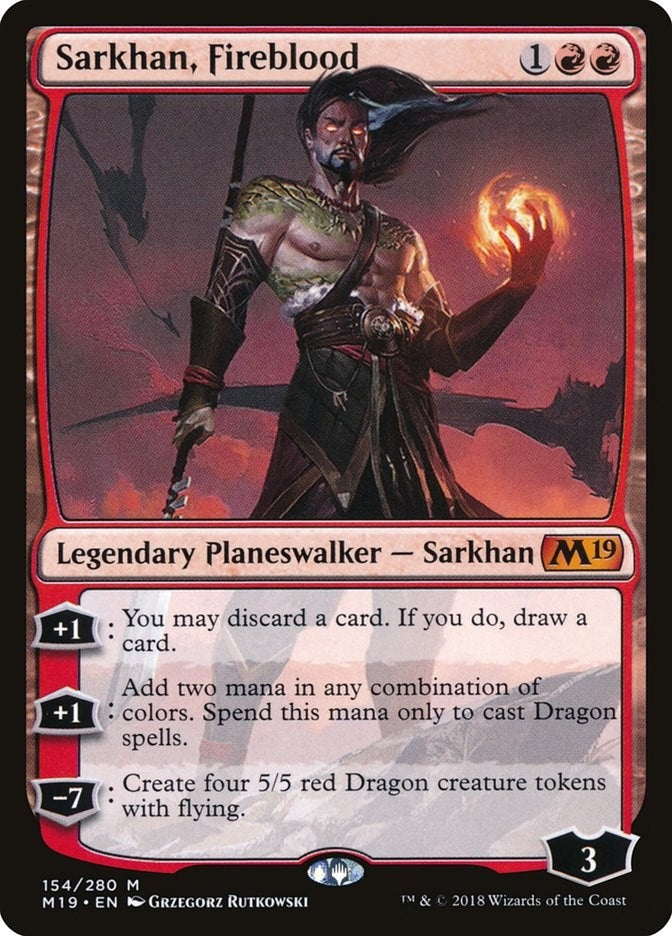 Image for Sarkhan, Fireblood (154) [Core Set 2019]