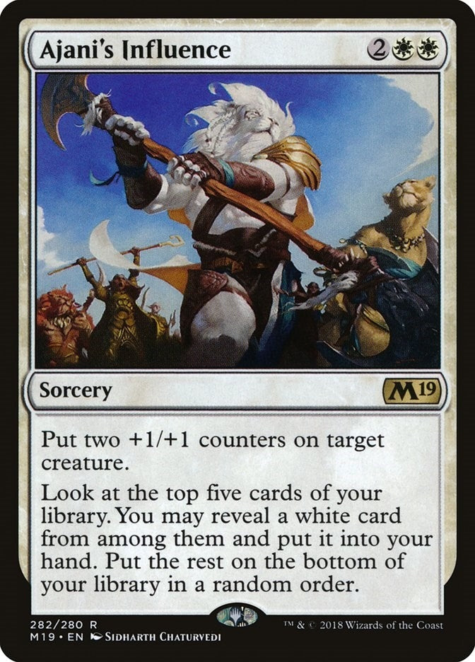 Image for Ajani's Influence (282) [Core Set 2019]