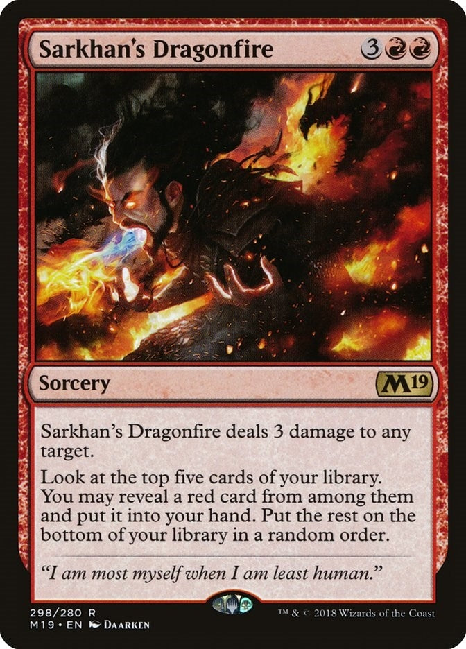 Image for Sarkhan's Dragonfire (298) [Core Set 2019]