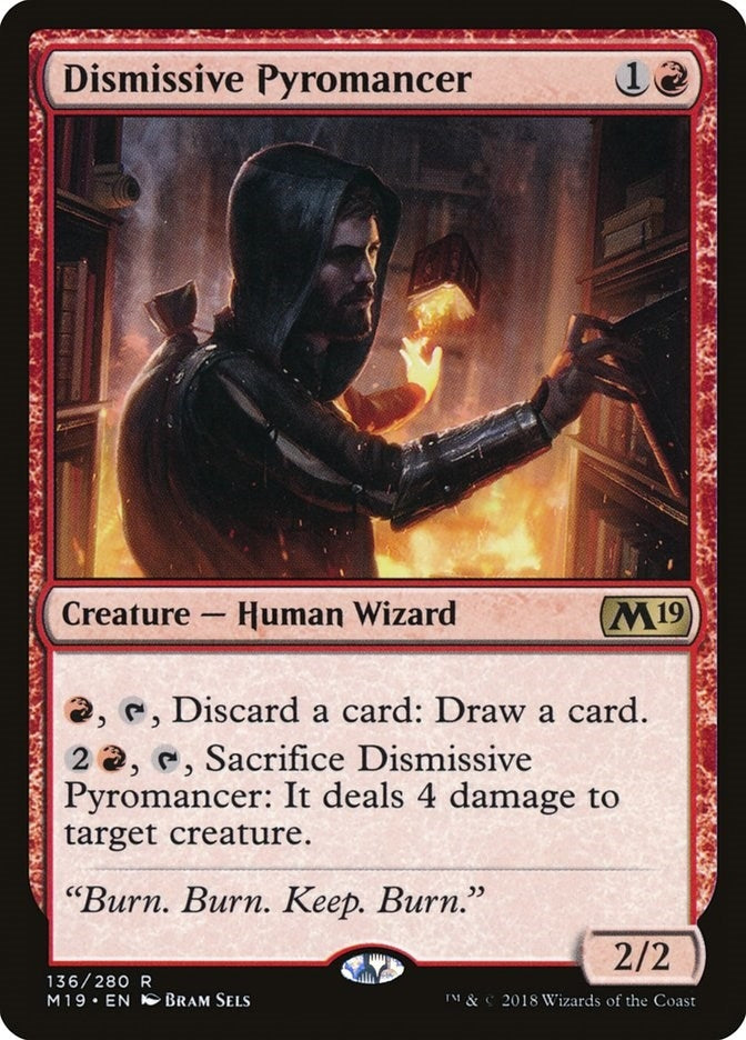 Image for Dismissive Pyromancer (136) [Core Set 2019]