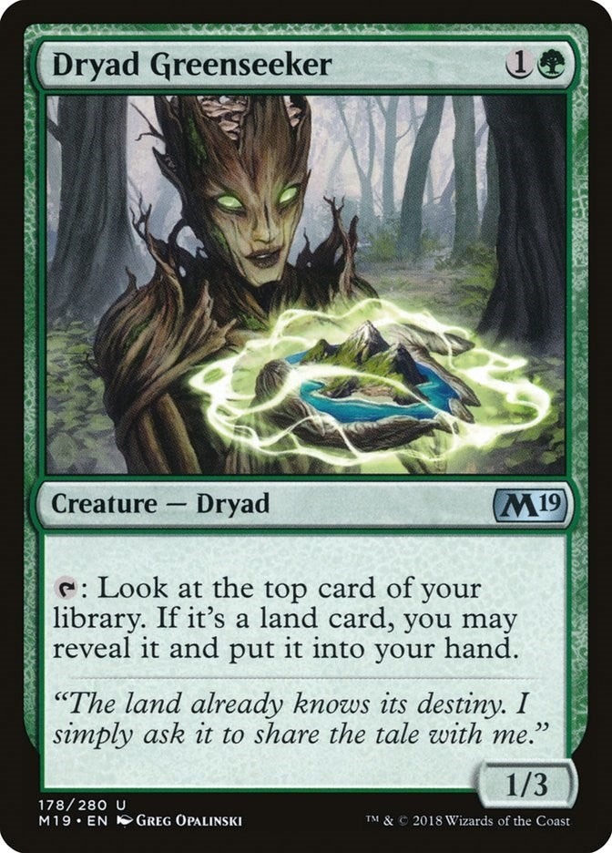 Image for Dryad Greenseeker (178) [Core Set 2019]