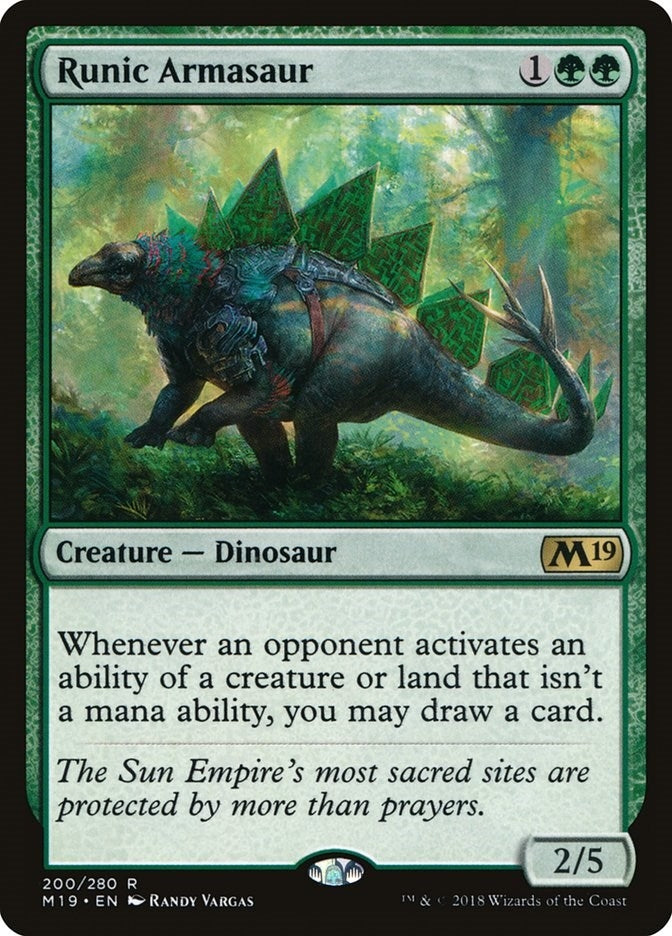 Image for Runic Armasaur (200) [Core Set 2019]