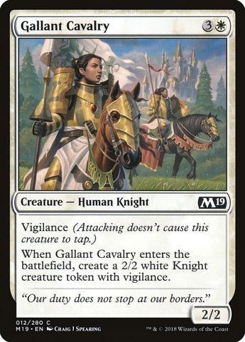 Image for Gallant Cavalry (12) [Core Set 2019]