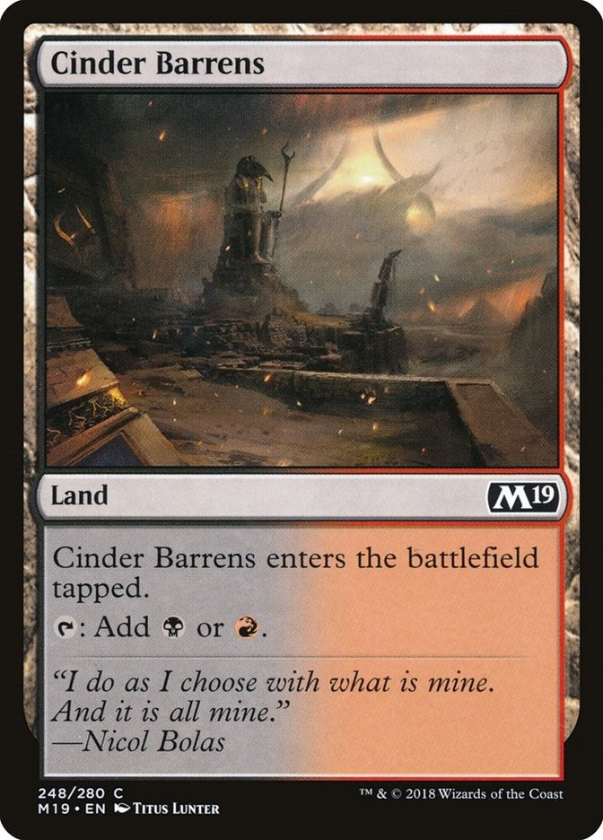 Image for Cinder Barrens (248) [Core Set 2019]