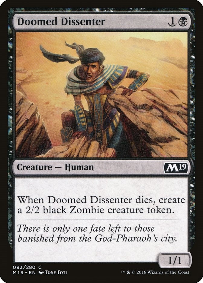 Image for Doomed Dissenter (93) [Core Set 2019]