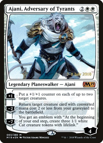 Image for Ajani, Adversary of Tyrants (3) [Prerelease Cards]
