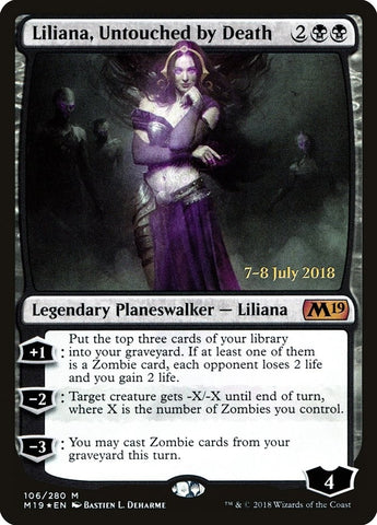 Image for Liliana, Untouched by Death (106) [Prerelease Cards]
