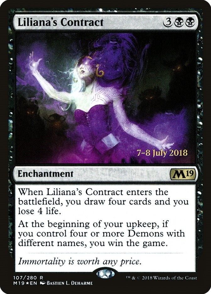Image for Liliana's Contract (107) [Prerelease Cards]