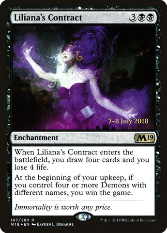 Image for Liliana's Contract (107) [Prerelease Cards]