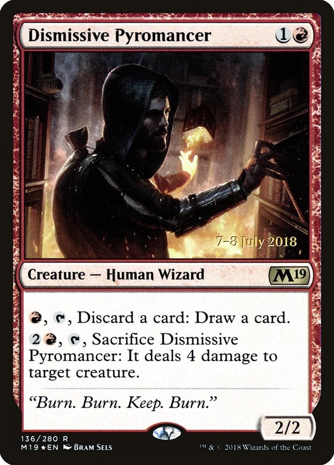 Image for Dismissive Pyromancer (136) [Prerelease Cards]