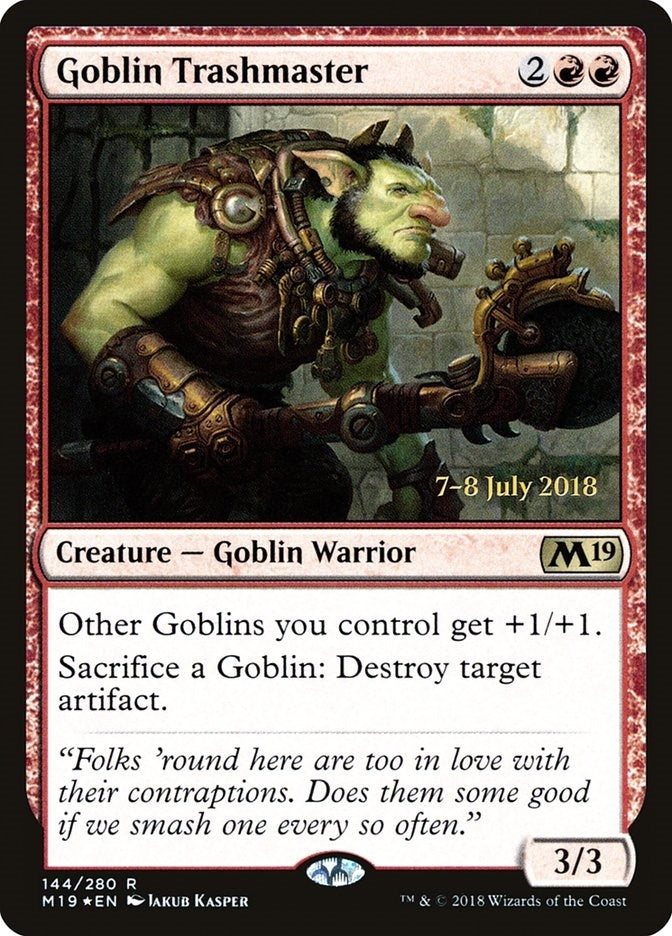 Image for Goblin Trashmaster (144) [Prerelease Cards]