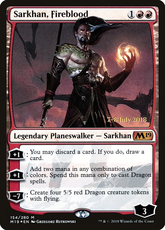Image for Sarkhan, Fireblood (154) [Prerelease Cards]