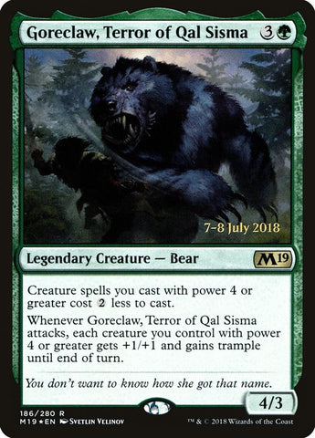 Image for Goreclaw, Terror of Qal Sisma (186) [Prerelease Cards]