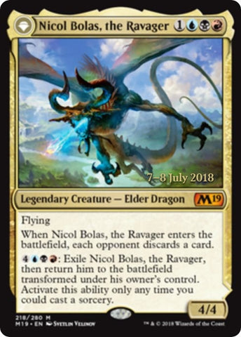 Image for Nicol Bolas, the Ravager (218) [Prerelease Cards]